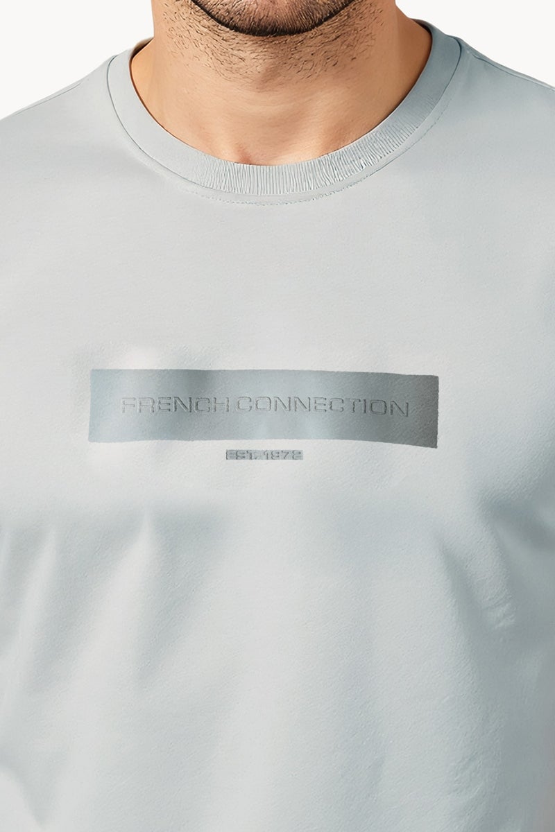 French Connection Tangle Rubber Print Logo Crew Neck T-Shirt  - Image 4