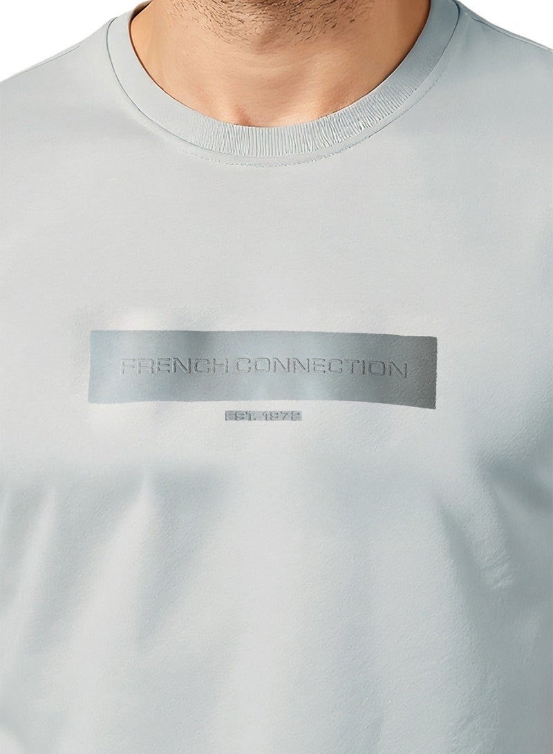 French Connection Tangle Rubber Print Logo Crew Neck T-Shirt - Image 4