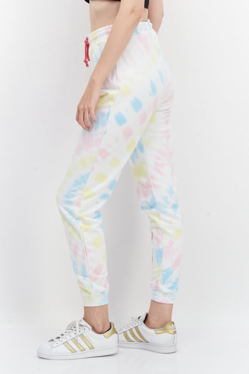 Barbie Women Tie-dye Side Pocket Jogger Pants, Pink Combo - Image 3