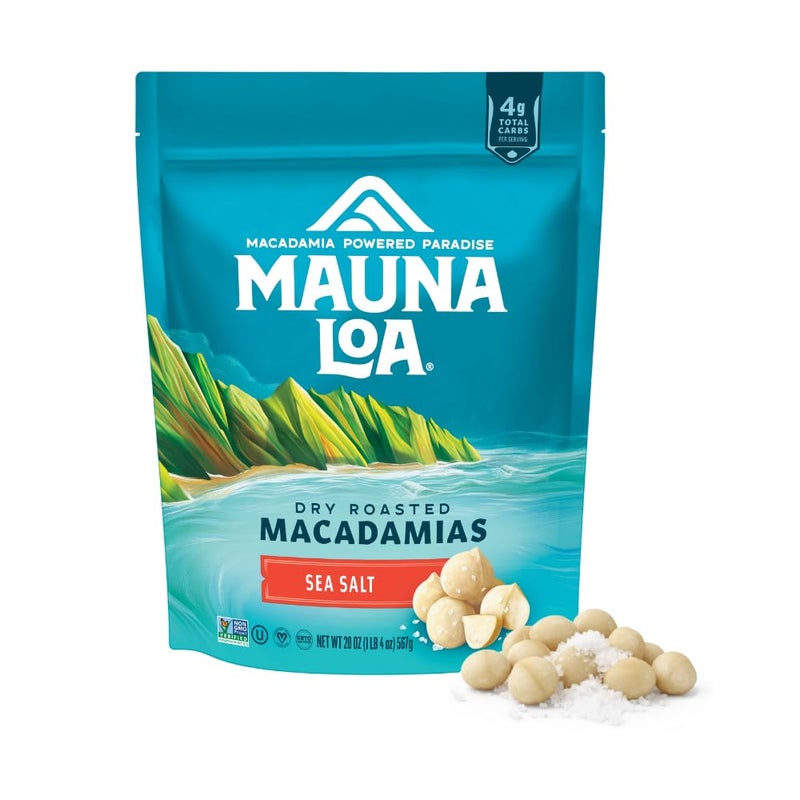 Mauna Loa Sea Salt Roasted Macadamia Nuts Premium Hawaiian Nuts 20oz Resealable Bag Keto Friendly Gluten Free Snack - Image 3