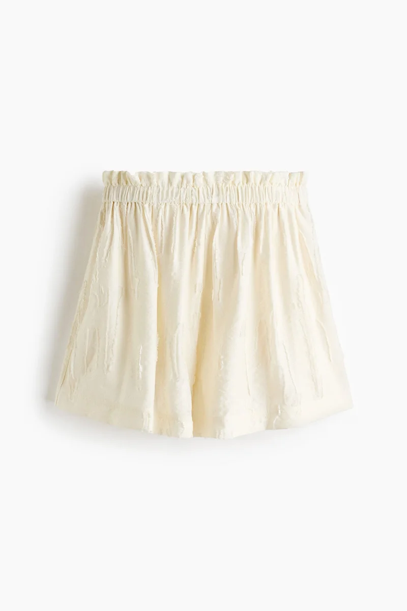 H&M Frayed paper bag shorts