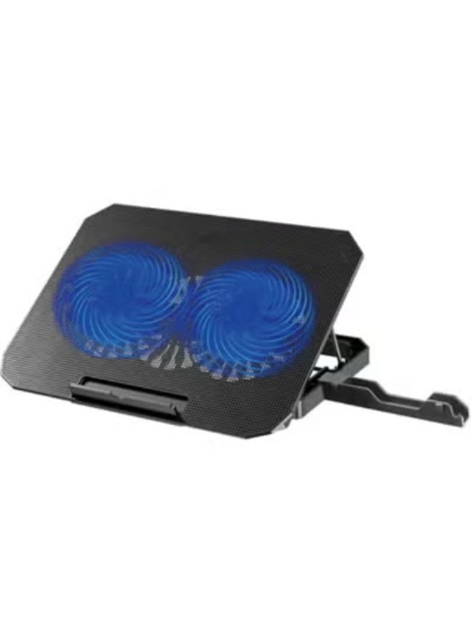 Laptop Cooling Pad Stand – Dual LED Fans, USB Powered, Supports Up to 17 Inch Laptops - Image 1