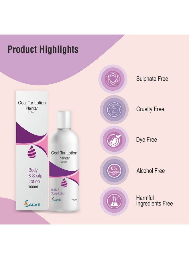 Salve Plaintar Coal Tar Leave-On Lotion | Quick Absorbing Formula Paraben & Adulterant Free (Pack Of 1) - Image 4
