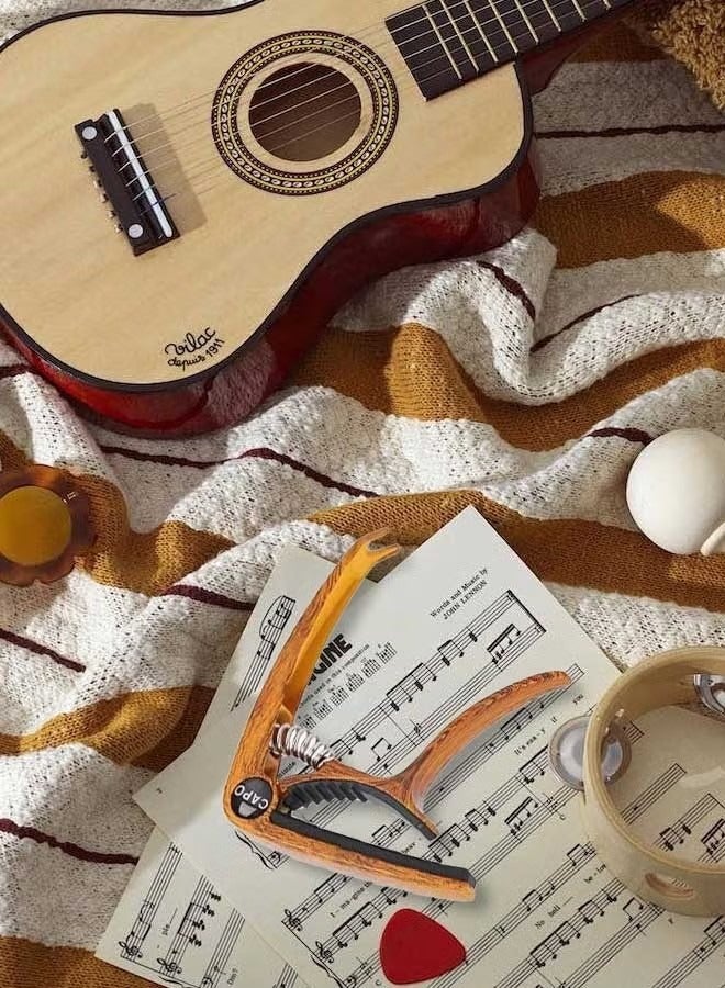 Guitar Capo, Guitar Accessories Trigger Capo Clip with 5pcs Guitar Picks for Acoustic and Electric Guitars,Ukulele (1pack) - Image 5