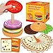Jumlys Montessori Wooden Burger Stacking Toys for 2 3 4 5 Year Olds Fine Motor Toys for Kids Boys Girls Ideal Preschool Educational and Learning Toys Perfect Christmas Birthday Gifts - Image 2