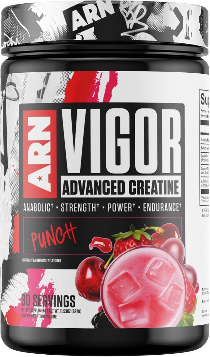 Arms Race Nutrition  ARN  Vigor Advanced Creatine Formula 30 Servings Punch - Image 1
