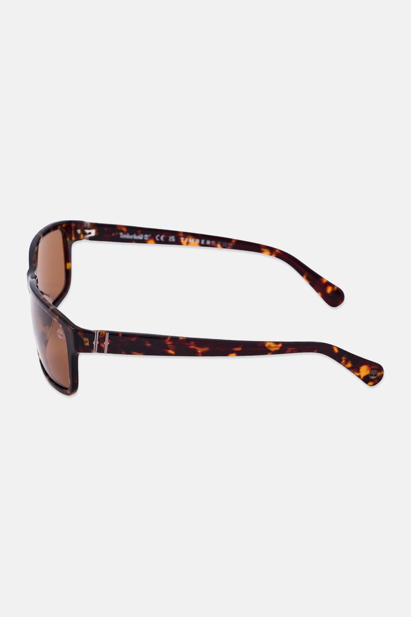 Timberland Men TB0005352H67 Rectangular Sunglasses, Havana - Image 4