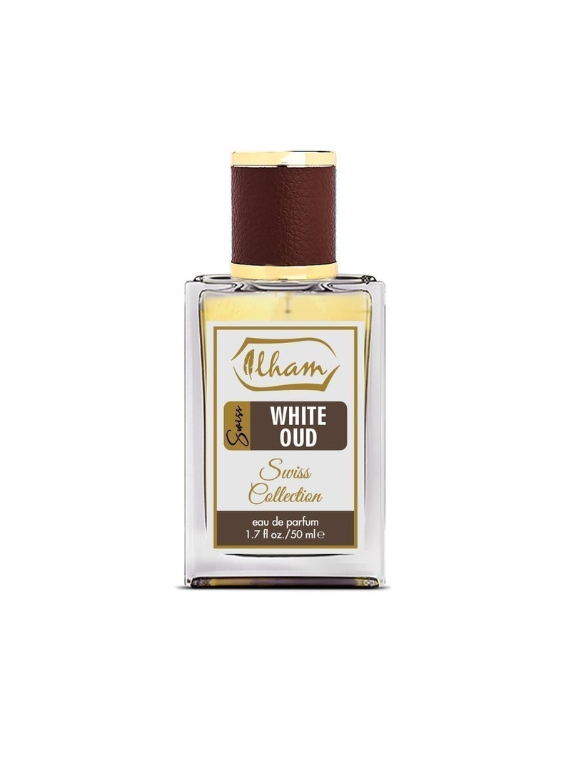 ILHAM PERFUMES Ilham Swiss White Oud (50ml+5ml) 10% EXTRA 55ml EDP FOR UNISEX - Image 3