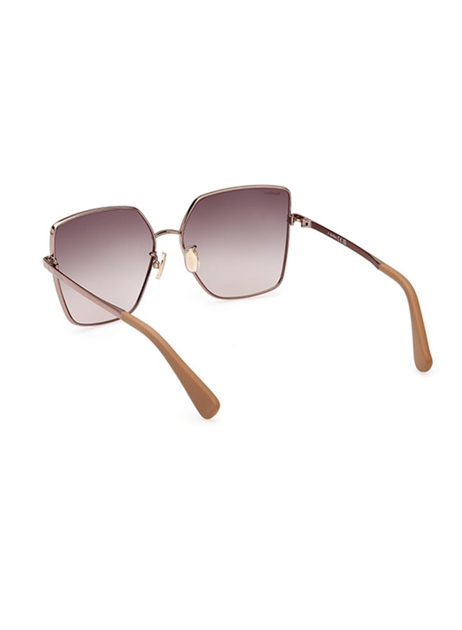 MaxMara Butterfly Sunglasses For Women - Shiny Dark Bronze - Image 3