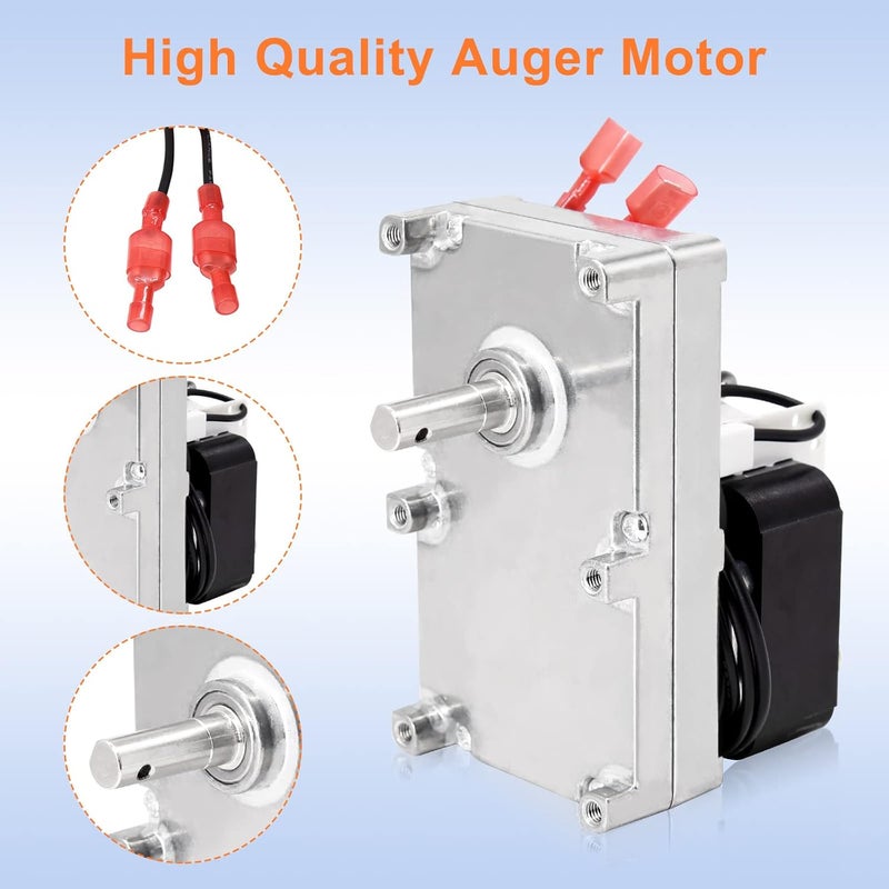 Criditpid Replacement 80488 Auger Motor for Vogelzang VG5790 VG5770, US Stove American Harvest 6039 6041, King KP130, 5502M Pellet Stoves, 1 RPM Counter Clockwise Auger Motor. - Image 5
