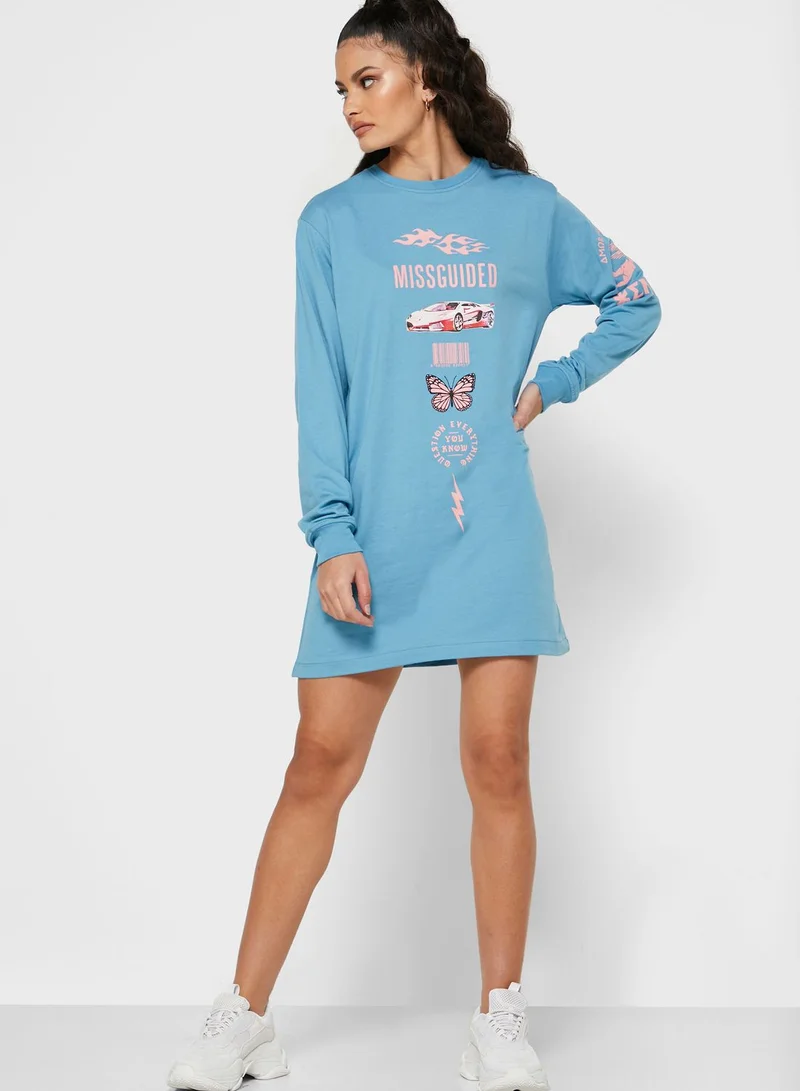 Missguided Oversized T-Shirt Dress