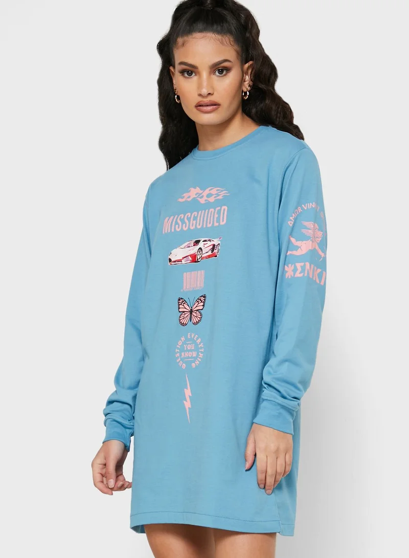 Missguided Oversized T-Shirt Dress