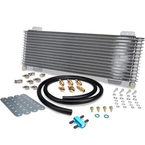 Gagsu 40k Transmission Oil Cooler lpd47391 with Thermal Bypass Valve 708-4739P6 Compatible with tru Cool Heavy Duty 40,000 GVW Max - Low Pressure Drop Trans Cooler - Image 1