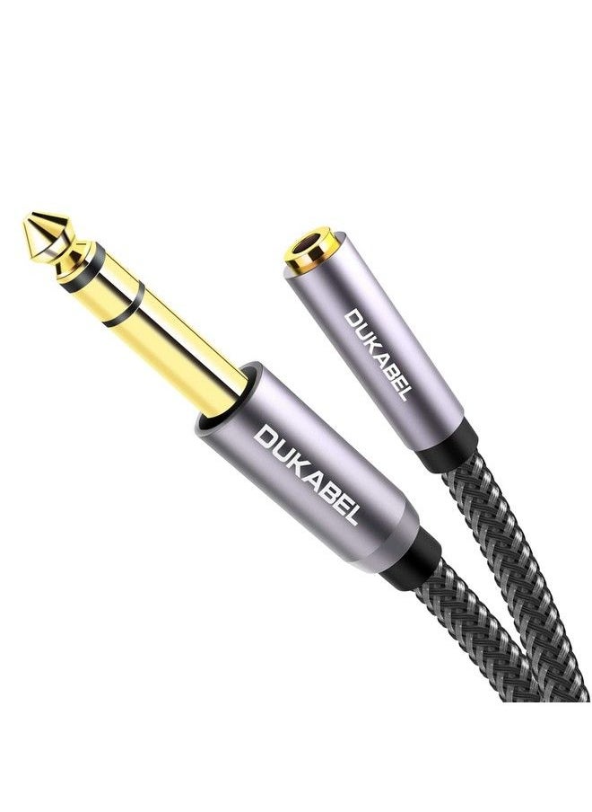 DUKABEL - Topseries Long 6.35Mm (1 4 Inch) To 3.5Mm (1 8 Inch) Headphone Jack Adapter 8Ft (2.4M) 1 8 Female To 1 4 Male Extension Cable 3.5 To 6.35 For Mixer Guitar Piano Amplifier Speaker And More - Image 1