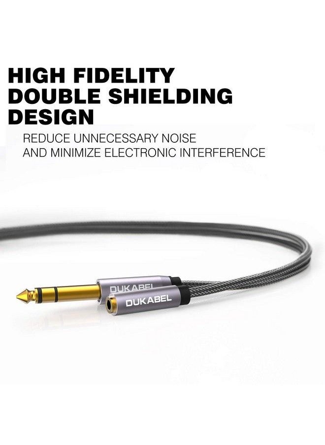 DUKABEL - Topseries Long 6.35Mm (1 4 Inch) To 3.5Mm (1 8 Inch) Headphone Jack Adapter 8Ft (2.4M) 1 8 Female To 1 4 Male Extension Cable 3.5 To 6.35 For Mixer Guitar Piano Amplifier Speaker And More - Image 1