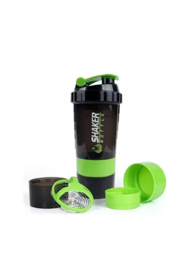 SPIDER BOTTLE UFIT Protein Shaker Bottle - Sports Water Bottle - Non Slip 3 Layer Twist Off 3oz Cups with Pill Tray - Leak Proof Shake Bottle Mixer- Protein Powder 16 oz Shake Cup with Storage (Multi-Color) - Image 5