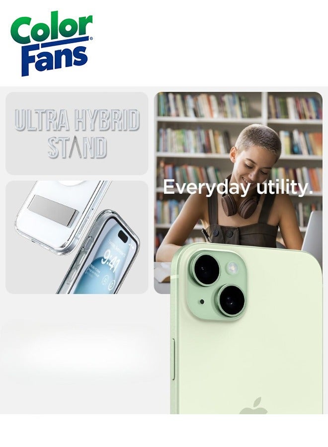 كولور فانس جراب هجين فائق إس ماج فيت لهاتف آيفون 14 بلس مع مسند مضاد للاصفرار - شفاف - Image 4