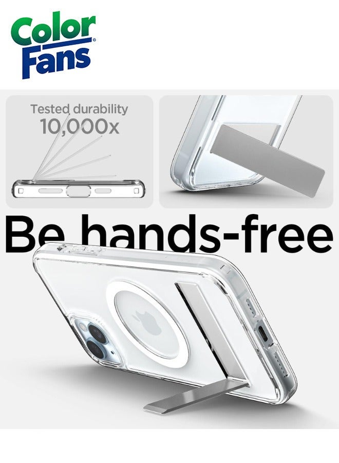كولور فانس جراب هجين فائق إس ماج فيت لهاتف آيفون 14 بلس مع مسند مضاد للاصفرار - شفاف - Image 3