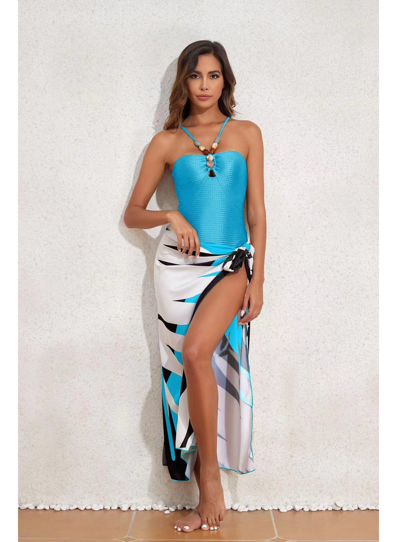 general Women's 2-Piece Swimsuit Chiffon Skirt Style Swimsuit Fashionable Swimsuit Women Swimsuit Girls Birthday Gift Swimsuit Party Best Gift - Image 1