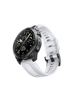 Dado Silicone Midline Watch Strap 22 mm Compatible with Garmin Fenix 7 | Fenix 6 | Fenix 5 | 6 Pro | 5 Plus | Approach S62/S60, Soft silicone watch strap  - Image 2