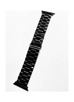 Generic Stainless Steel Watch Band For Apple Watch Ultra 49/45/44/42mm Adjustable Braided Elastic For Series 8/7/6/5/4/3/2/1 / SE  - Black  - Image 2