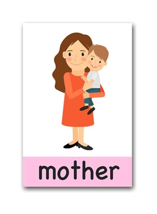 NIBEMINENT 10-Piece English Word Montessori Educational Flash Card 11 X 16cm - Image 2