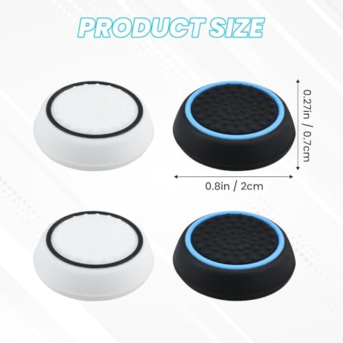 KACA 6 Pairs/12 PCS Controller Joystick Replacement Silicone Luminous Thumb Stick Grips Caps Cover Compatible with PS5 PS4 PS3 Xbox One/360 Game Controller - Image 2