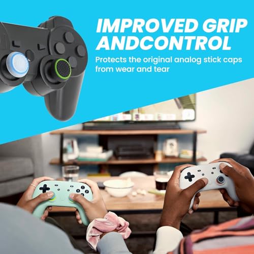 KACA 6 Pairs/12 PCS Controller Joystick Replacement Silicone Luminous Thumb Stick Grips Caps Cover Compatible with PS5 PS4 PS3 Xbox One/360 Game Controller - Image 4