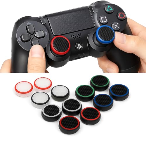 KACA 6 Pairs/12 PCS Controller Joystick Replacement Silicone Luminous Thumb Stick Grips Caps Cover Compatible with PS5 PS4 PS3 Xbox One/360 Game Controller - Image 1