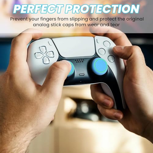 KACA 6 Pairs/12 PCS Controller Joystick Replacement Silicone Luminous Thumb Stick Grips Caps Cover Compatible with PS5 PS4 PS3 Xbox One/360 Game Controller - Image 3