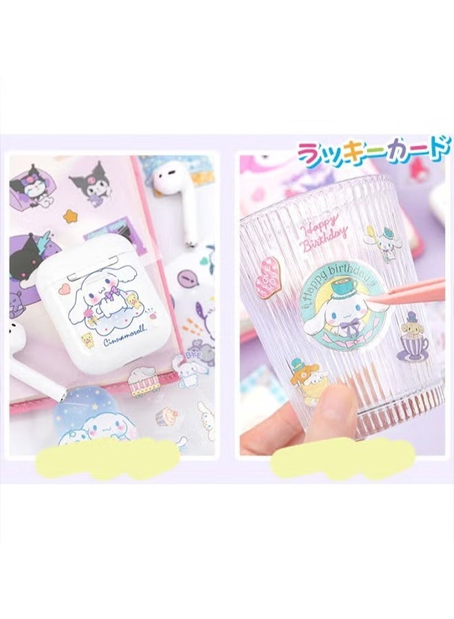 Sanrio 100 Sheets Anime Girl Stickers Pack – Cute Aesthetic Kawaii Cartoon Vinyl Stickers for Scrapbooking, Journaling, Laptop, Room Decor & DIY Crafts - Image 4