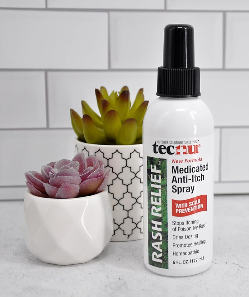 Tecnu Rash Relief Medicated Anti Itch Spray with Scar Prevention, 6 Fl Oz, Protection & Itchy Skin Relief from Poison Ivy, Poison Oak, Rashes, Insect Bites & Sunburn, Homeopathic Skin Care - Image 3