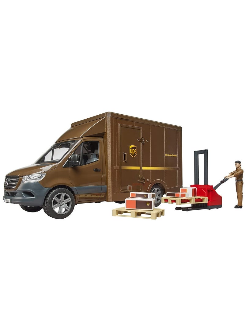 Bruder Bruder MB Sprinter Ups Truck with Driver  - Image 1
