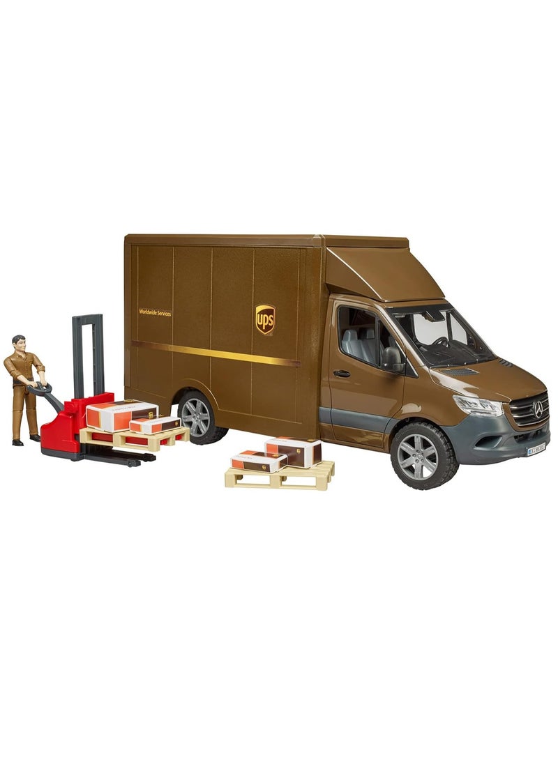 Bruder Bruder MB Sprinter Ups Truck with Driver  - Image 2
