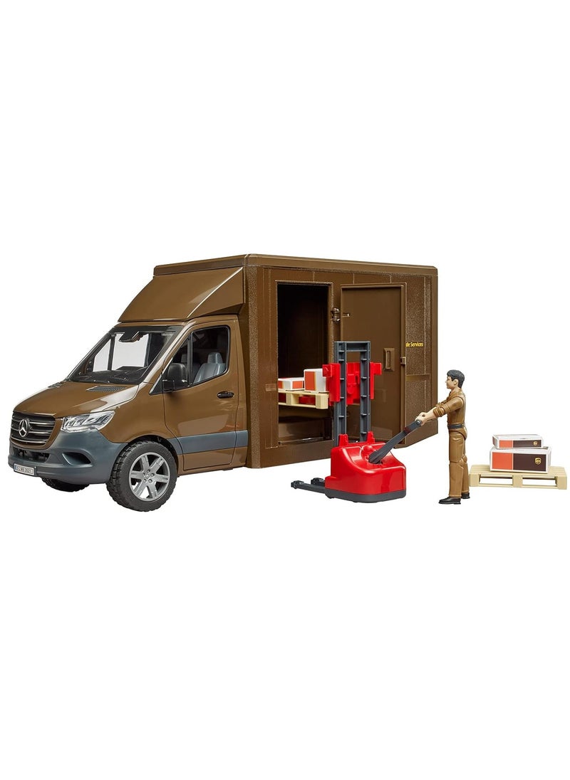 Bruder Bruder MB Sprinter Ups Truck with Driver  - Image 3