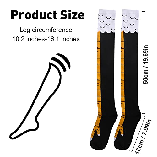 Abnaok 3-Pack Novelty Funny Chicken Leg Socks for Women Men Crazy Chicken Feet Socks White Elephant Gifts for Adults - Image 2