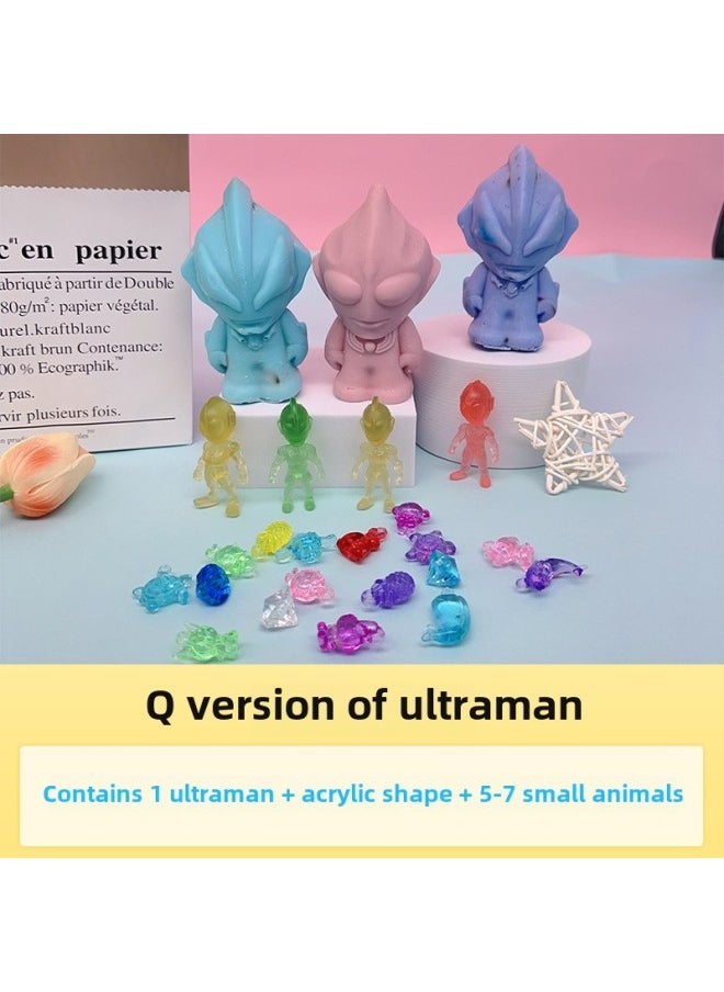 Generic - Children's Archaeological Digging Treasure Toys Animal Soap Scraping Soap Blind Box Gem Digging And Digging Music Wholesale-color:Ultraman Connotation 1 Acrylic Shape + 5-7 Small Animals - Image 1