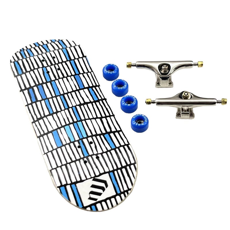 NOAHWOOD PRO Fingerboards Finger SkateboardsNW90 Kickflip Deck 98mmx34mm 5Layer Colour Maple Wooden HandmadeNW Prince 34mm TrucksNW ii Logo Handmade WheelsFance - Image 2