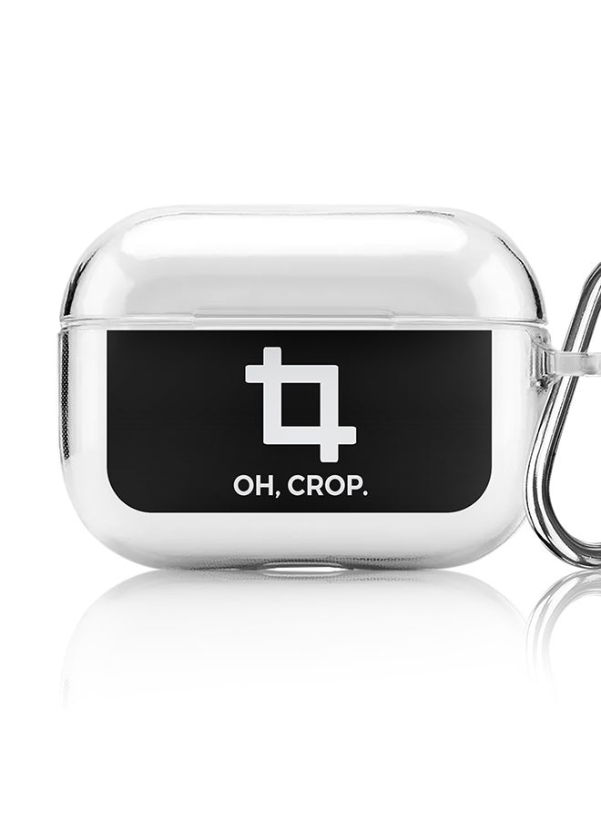Stylizedd Classic Clear printed Case for Apple AirPods Pro 2nd Generation Thin Transparent Cover [Designed for Apple AirPods Pro 2nd Generation] - Oh Crop  - Image 1