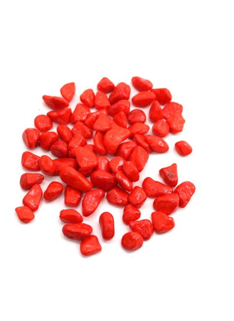 Decorative Red Stones - 300g in a Drum
