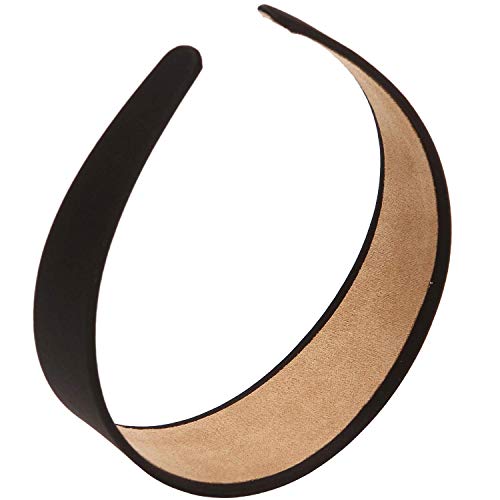 LONEEDY 6 Hard Headbands, 1.6 Inch/4CM Wide Non-slip Ribbon Hairband for Women (Black) - Image 3