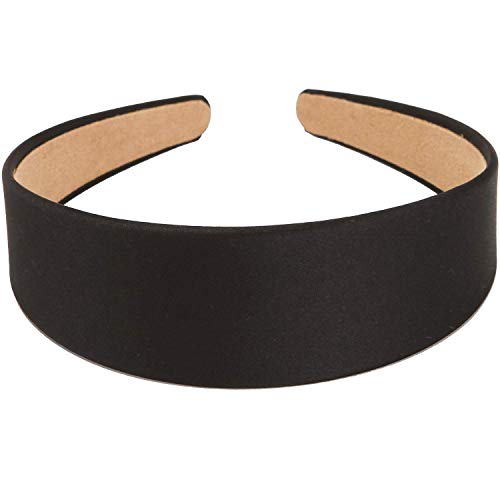 LONEEDY 6 Hard Headbands, 1.6 Inch/4CM Wide Non-slip Ribbon Hairband for Women (Black) - Image 4