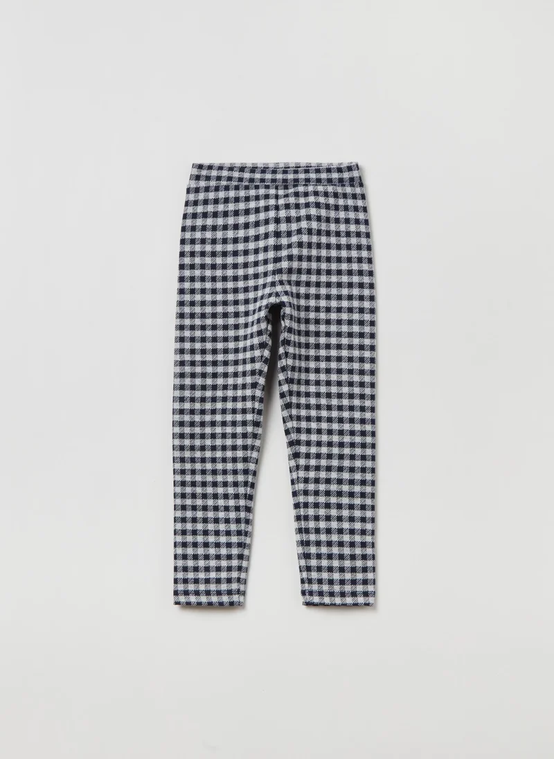 او في اس Patterned stretch leggings