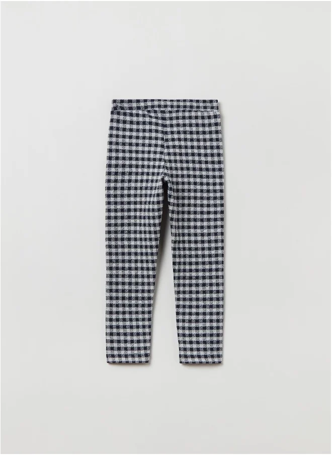 او في اس Patterned stretch leggings