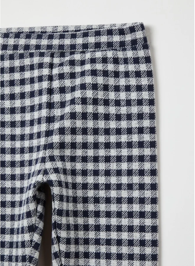 او في اس Patterned stretch leggings