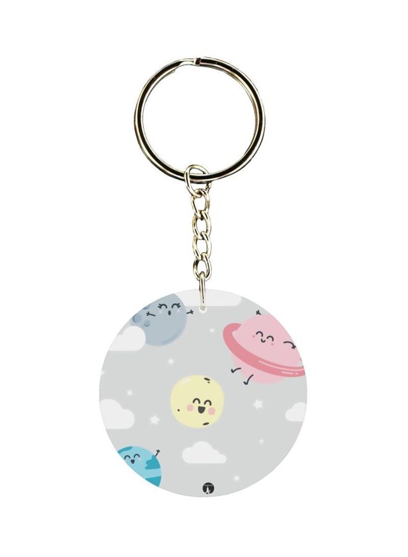 RKN Planets Printed Keychain