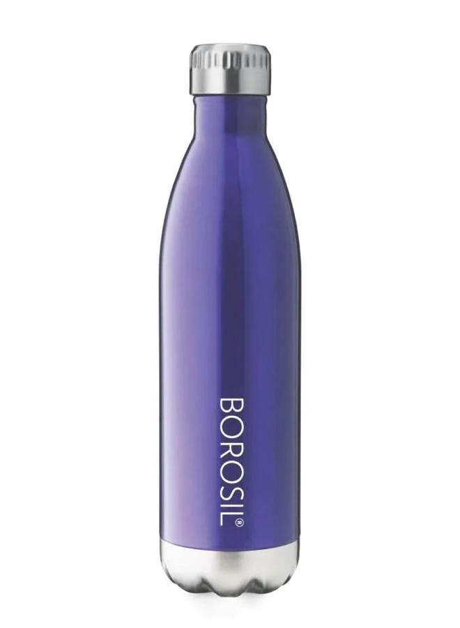 BOROSIL Vacuum Bolt Bottle Blue 1000ml