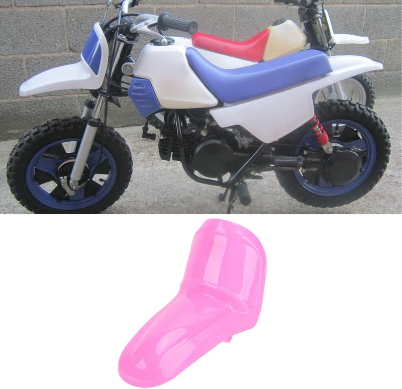 Generic Motorcycle Front Mudguard Plastics, ABS Shockproof Motorcycle Front Mud Flap Guard, Easy Installation for PW50 PY50 Y Zinger 1998 to 2024 (Rosy) - Image 4