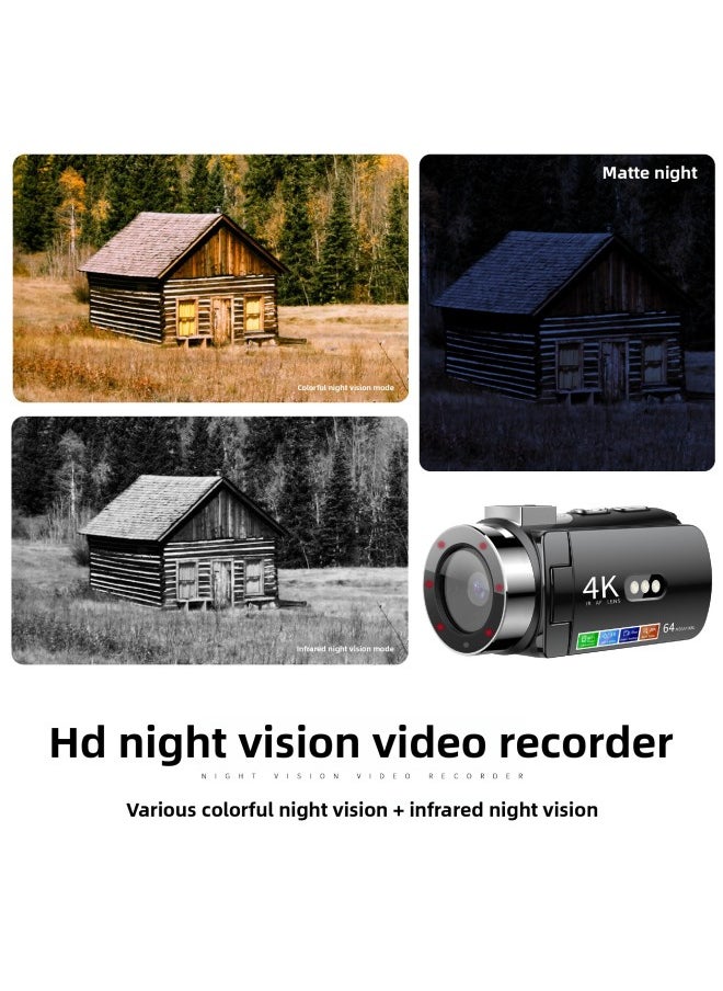 ماركة غير محددة D9 HD واي فاي كاميرا رقمية الأشعة تحت الحمراء الملونة للرؤية الليلية 4K اللاسلكية ماك ريترو تصفية كاميرا الجمال-لون الجسم: بطاقة الذاكرة 8G  - Image 3
