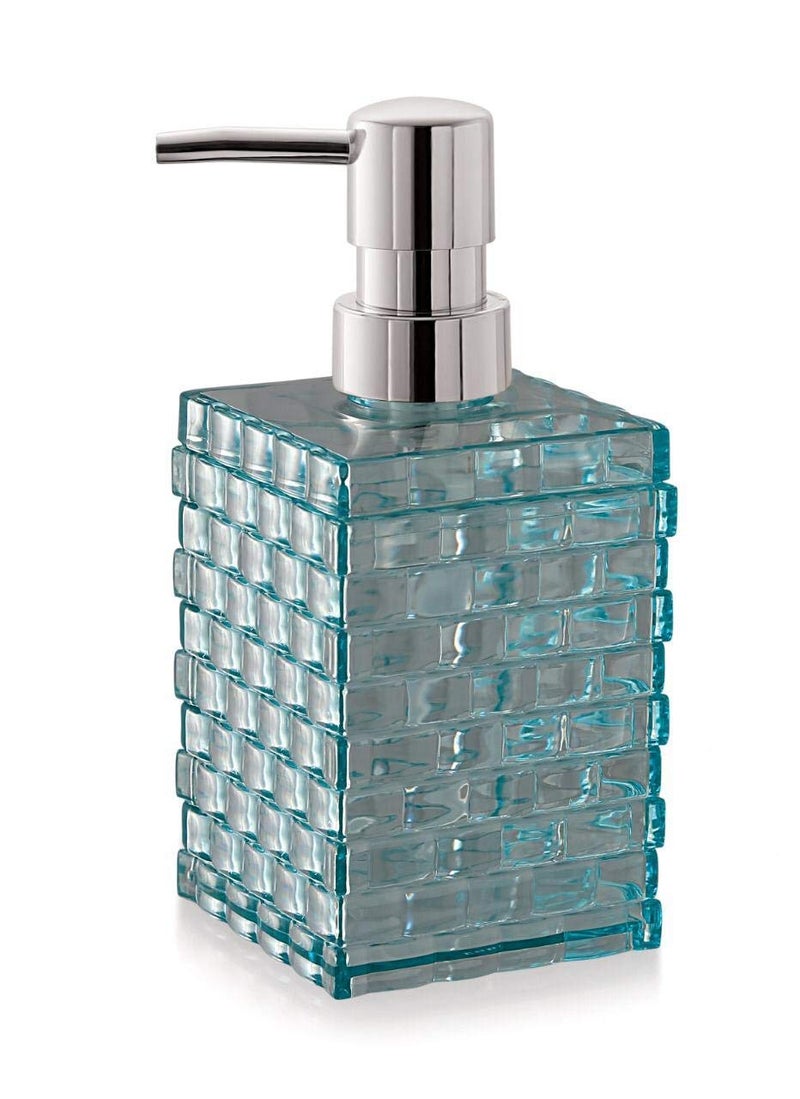 AmigozZ Cuboid Shaped Acrylic Plastic Liquid Soap & Hand wash Dispenser Bottle (Aqua Blue, Qty:1pc) - Image 3